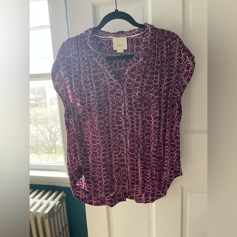 Maeve size medium short sleeve shirt size M